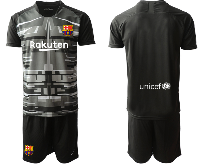 Men 2020-2021 club Barcelona black goalkeeper Soccer Jerseys